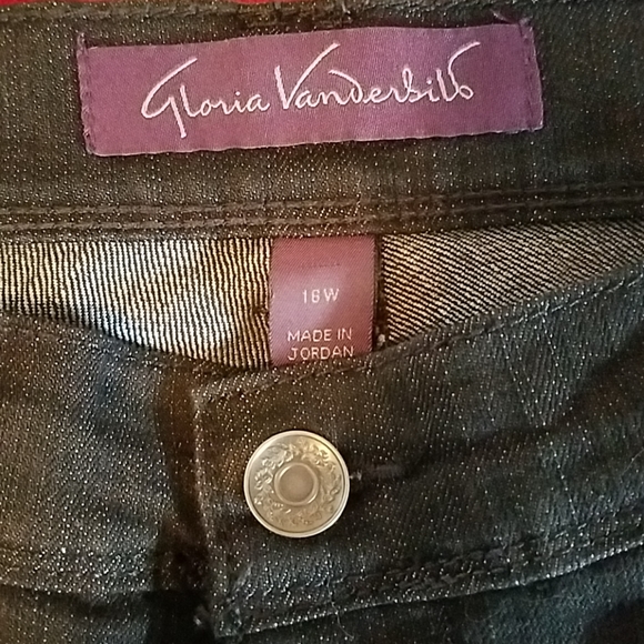 Gloria Vanderbilt Straight Leg Jeans - 16W Short - Picture 5 of 8